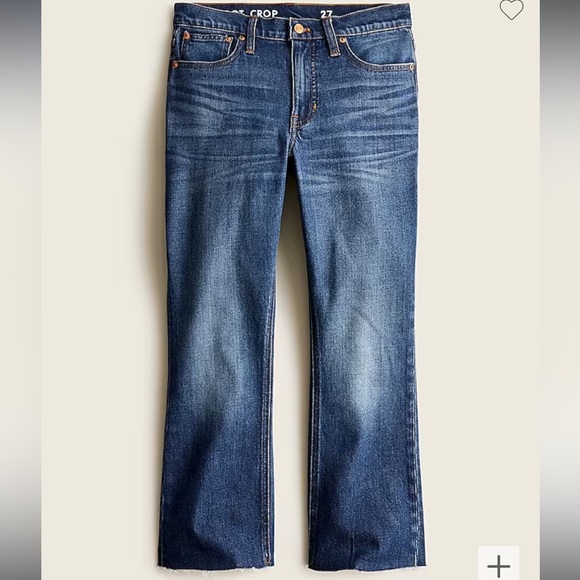 ✅✅J.CrewTall 9" mid-rise demi-boot crop jean in Lantern wash 32 Tall - Picture 4 of 11